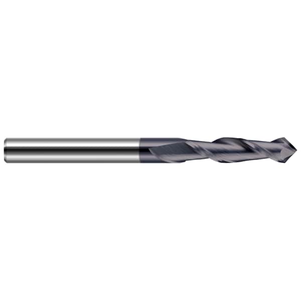 Drill/End Mill - Helical Tip - 2 Flute, 0.0310" (1/32), Included Angle: 90 Degrees